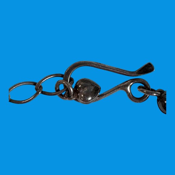 Jay King Sterling Silver & Que Sera Blue Agate Pendant Necklace DTR Discontinued - Picture 3 of 10